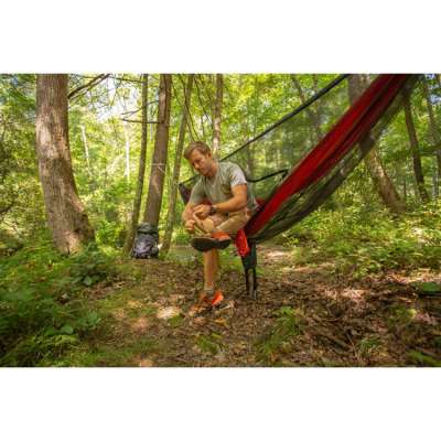 Camping tent backyard and park swing hammocks for trees, 2 person portable canopy custom hammock with bug net