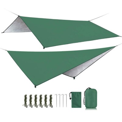 Outdoor rain protector sun cover camping tarp rain fly, easy set rapid waterproof nylon camping shelter