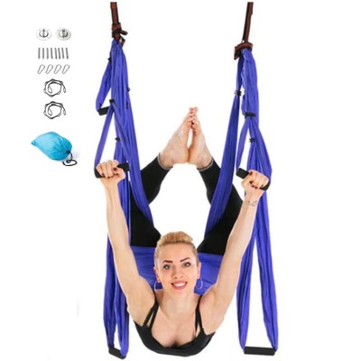 Gym fitness sling inversion aerial yoga swing hanging, air flying professional antigravity yoga hammock