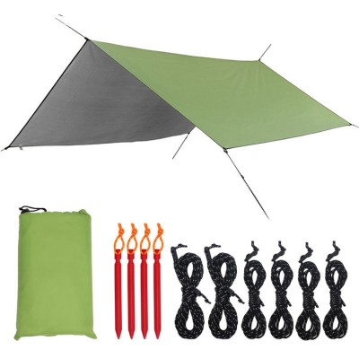 Windproof hammock shelter camping canopy tent, waterproof lightweight hiking camping awning camper