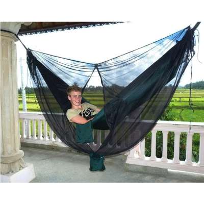 Customized single double parachute hammock, mosquito net camping garden hanging hamock swing